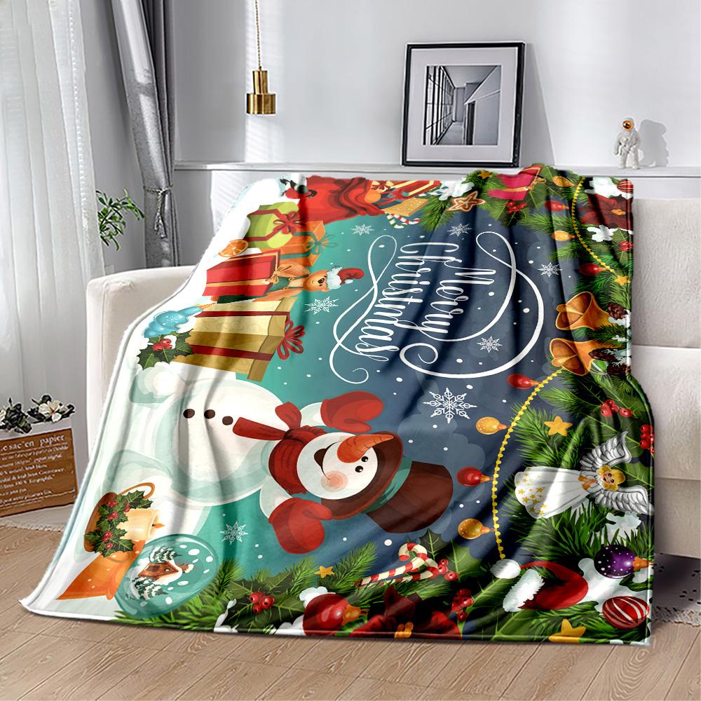 Merry Christmas Santa Claus Blankets are suitable for living rooms, bedrooms, camping, and other places, making them an ideal choice for gifts.