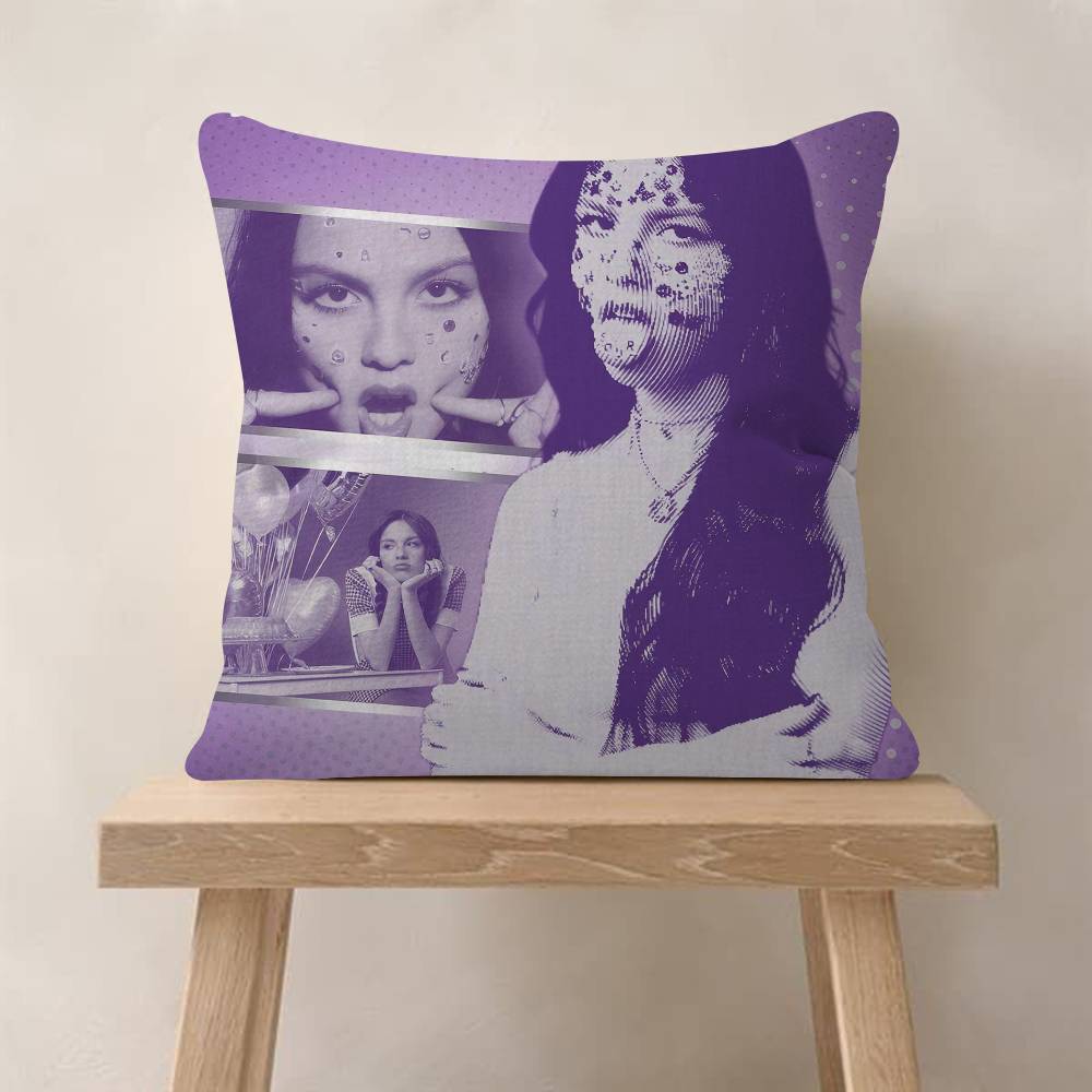 Singer OOlivia Cool RRodrigo Personalized Pillow Dust Cover Bedroom Kids Party Decoration Pillowcase Birthday Children Gift