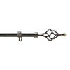 Extendable Rod In Complete Kit (120 To 210 Cm) "Twisty" - Black