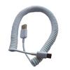 USB C Port Coiled Cable Wire Mechanical Keyboard GH60 USB Cable Type c USB Port for Poker 2 GH60 Keyboard Kit DIY