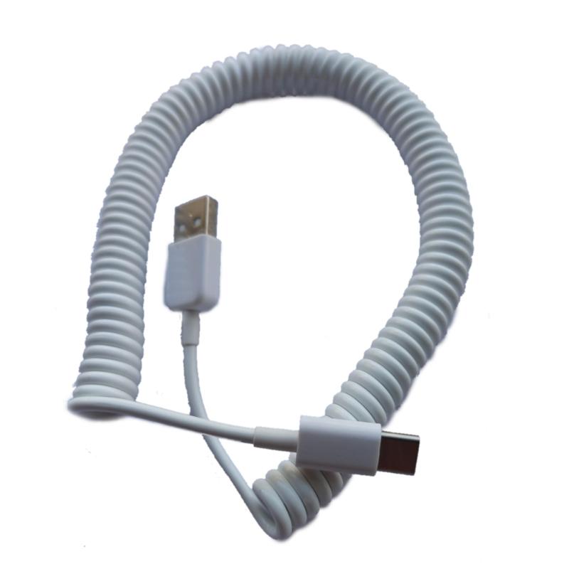 USB C Port Coiled Cable Wire Mechanical Keyboard GH60 USB Cable Type c USB Port for Poker 2 GH60 Keyboard Kit DIY