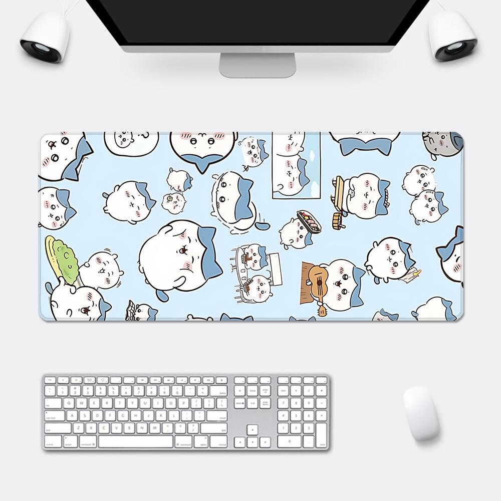Cute Anime Chiikawas Mousepad HD Printing Computer Gamers Locking Edge Nonslip Mouse Pad XXLxcm Keyboard PC Desk Pad