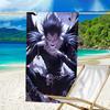 1pc D-Death Note1 Beach Towel, Beach and Seaside Swimming Pool Equipment, Fashion Pattern, Rectangular, Travel Essentials