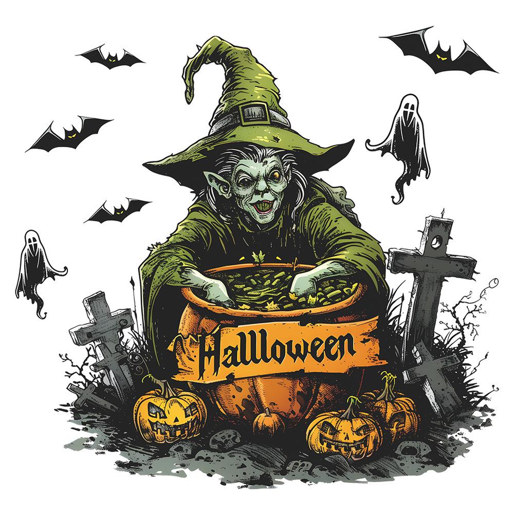 Halloween čarodějnice netopýr duch Ložnice Obývací pokoj Domácí dekorace dekorace na zeď samolepky
