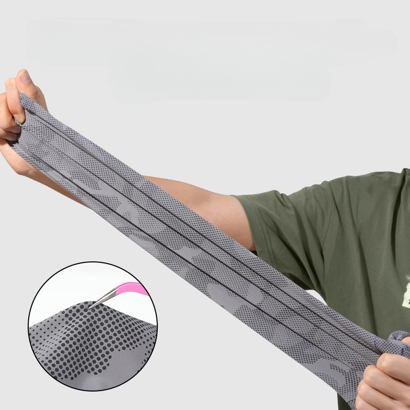 Men, Summer Ice Silk Sleeves, Extended and Widened, Ice Sleeves, Oversized Loose, Sun Protection Sleeves, Arm Camouflage Sun Protection Ice Sleeves