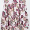Spring/Summer 2025 Women's Slim Fit V-Neck Hollow-Out Print Dress