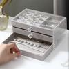 Stackable Acrylic Jewelry Organizer Large Capacity Drawer Jewelry Box 3 Layers Jewelry Box  Women