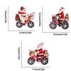 Plastic Christmas Decorations Snowman New Year Santa Claus Figurine Tabletop Display Add Atmosphere Xmas Holiday Ornaments