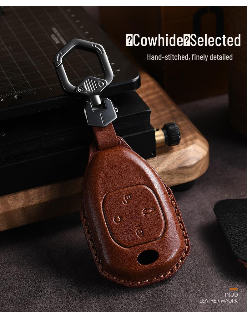 Genuine Leather Key Cover for GAC Trumpchi GS4/GS8/GS5/M6/GS7/M8 Models.