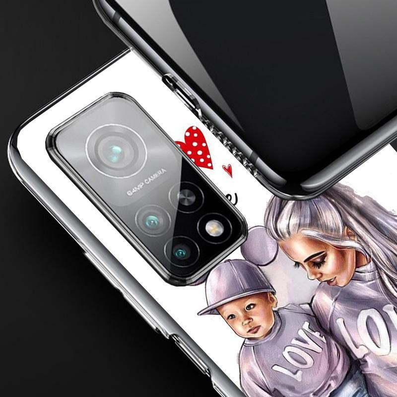 Baby Mom Girls Phone Case For Xiaomi Redmi Note 15 14 13 12S 12 11 Pro Plus 14S 11S 11E 10 10S 11T 5G Personalized Cover Redmi N