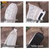 Spring 2026 Korean Style Women's Platform Slip-on High Heel Shoes with Lace Mesh Upper and Inner Height Increase