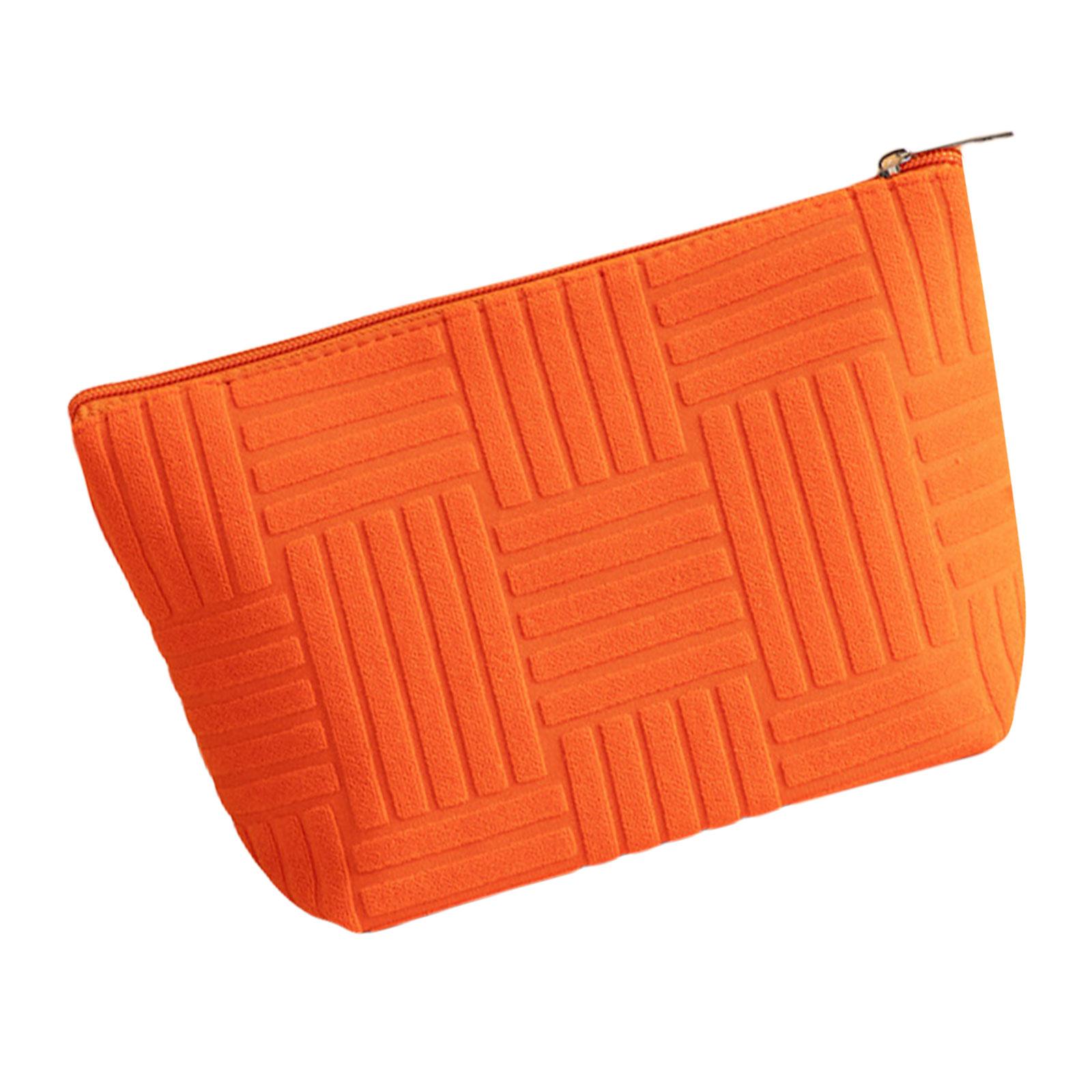 

Fashion Travel Cosmetic Storage Bag Lightweight Makeup Case Toiletry Organized Suitable for Various Occasion помаранчевий