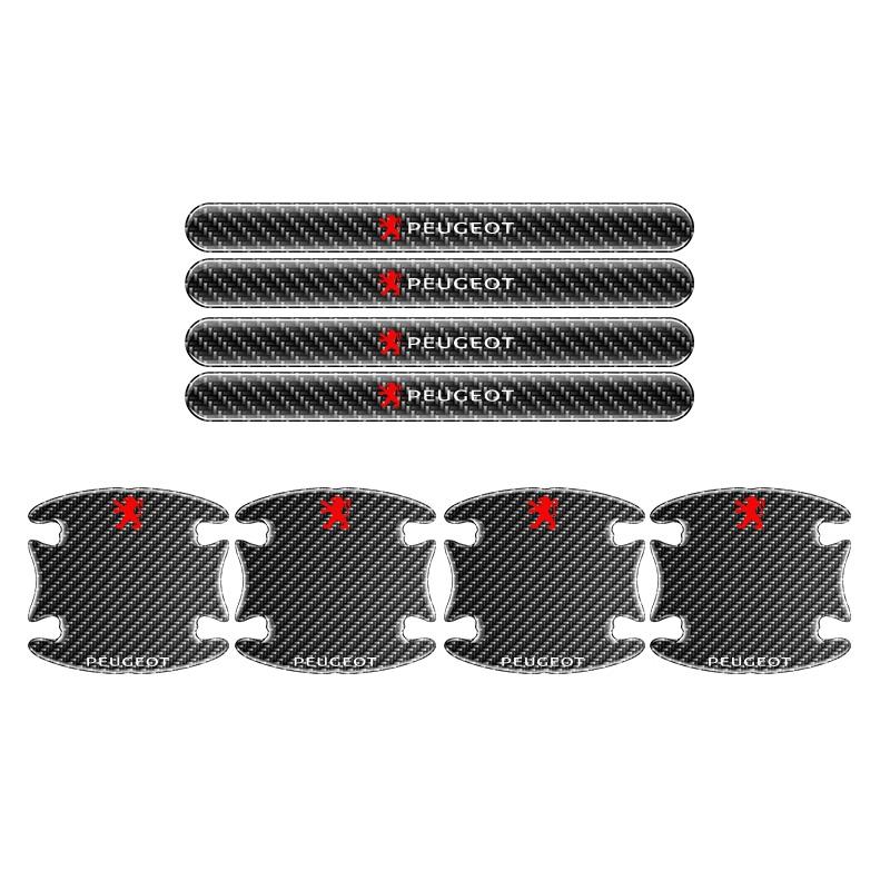 2026 Adesivo per Auto Caldo Adesivi per Tazza Maniglia Porta Auto Protezione Striscia Anti-collisione Maniglia Auto Per Peugeot 206 307 308 3008 207 2