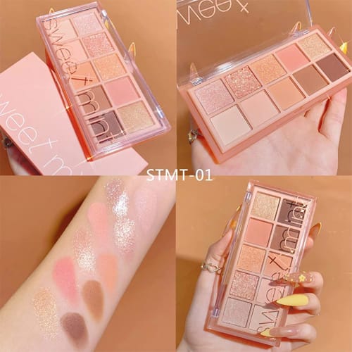 SNS People's Love Eyeshadow Palette 10 Colors Everyday Butterfly Eye Palette Eyeshadow Better Eyes Cosmetics Commuting High Color Lasting Unique Powde