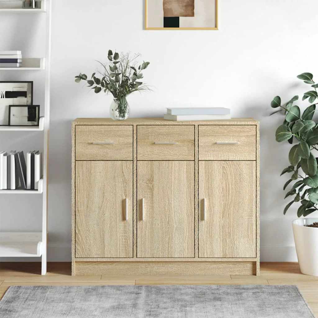 Sideboard Sonoma Oak 91 x 28 x 75 cm Particleboard