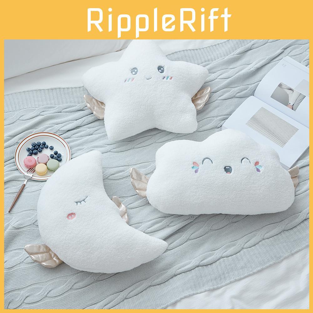 Cloud Moon Star Wing Plush Stuffed Toy Smile Doll Pp Cotton Girl Birthday Gift