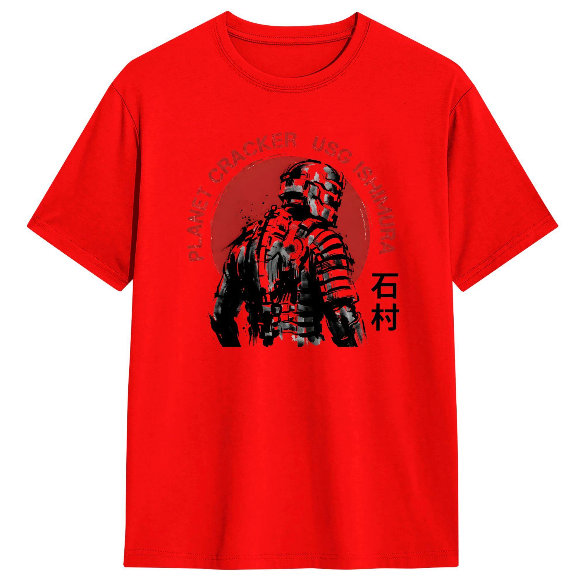 Dead Space Isaac Clarke Video Games TShirt For Unisex Women Cotton Top Tee Ullzang  Round Neck Short Sleeve S