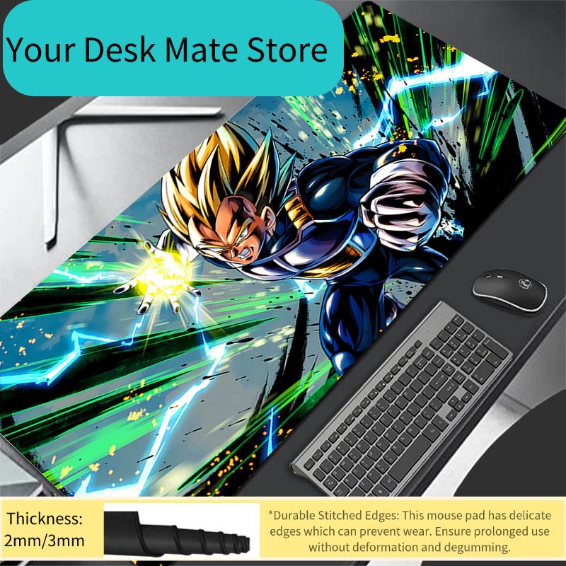 Gaming Mouse Pad Design Non-slip Rubber Sewn Edge Dragon Ball Extended Desk Mat HD Keyboard Pad Gamers And Office Work Mousepad