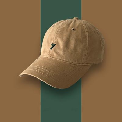 Tide Brand Number 7 Embroidered Baseball Cap Children's Summer New Cotton Versatile Street Face Cap