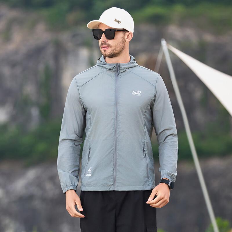 JEEP Men's Lightweight Hooded Sun Protection Jacket