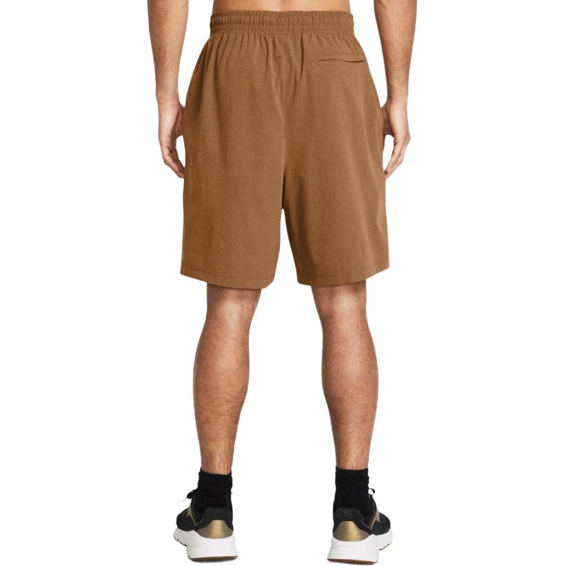 Under Armour Solid Color Elastic Straight Casual Shorts Men Shorts Moss-Brown 1385514-253
