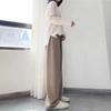 Knitted Wide-Leg Maternity Pants - Thick, Loose-Fit for Fall/Winter, Tall/Plus Size