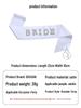 European & American Bridal Pearl Lace Satin Wavy Edge Etiquette Ribbon