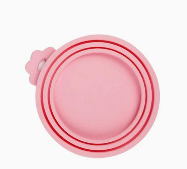 Pet Food Silicone Lid 3-in-1: Freshness-Preserving, Dustproof Sealing Lid for Cat & Dog Cans