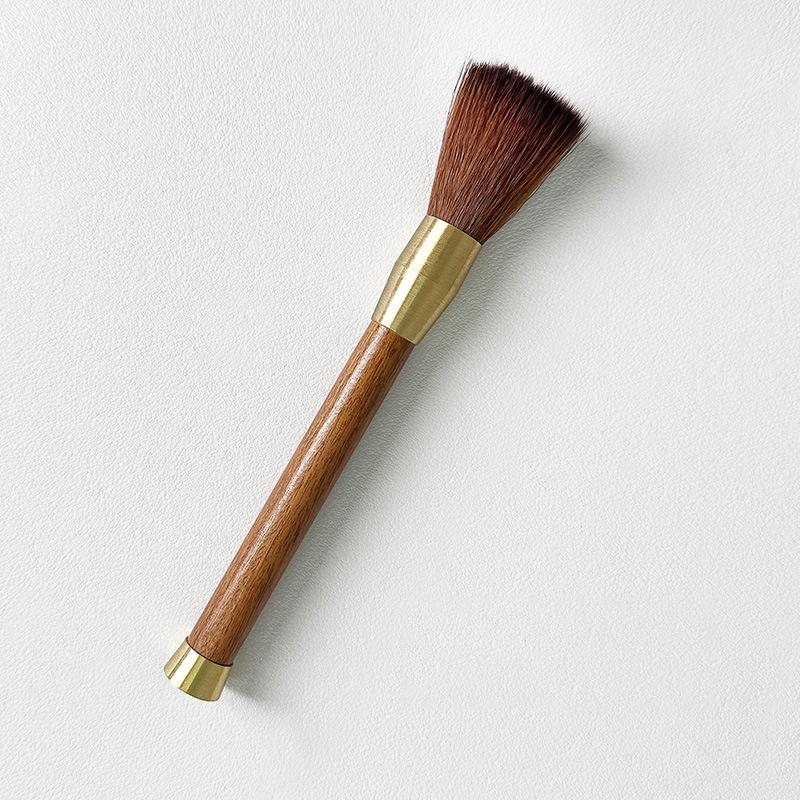 Coffee Grinder Cleaning Brush with Wooden Handle Coffee Bar Counter Clean Soft Bristle Brush Tea Set Cleaning Brush Coffee Tool