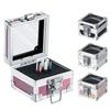 Professional Manicure Drill Bit Stand Display Case Compact Metal Storage Container With 25 Holes Nail Bits Organized