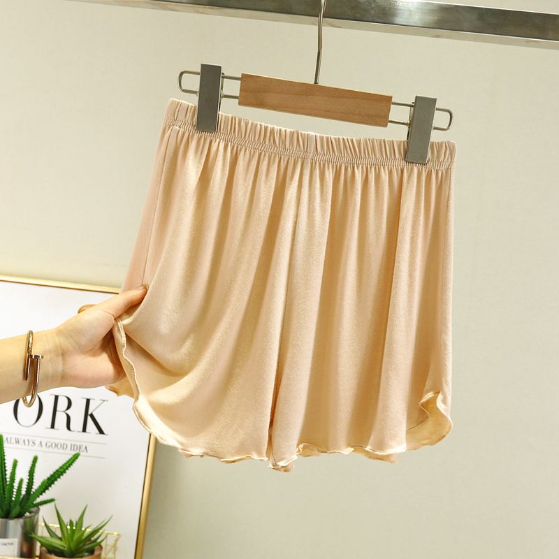 

Plus Size Loose Shorts Women s Summer Modal Loungewear Pajama Shorts Thin Casual High Top Sports Yoga Large Trunks Skin color 2XL (70.00 kg-80.00 kg recommended