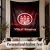Custom Text Tapestry FC St. Pauli Print Wall Tapestry Indoor Living Room Wall Decor