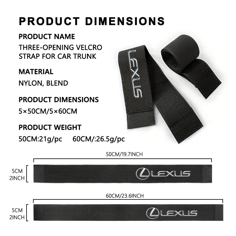 Pro Lexus Organizer do kufru auta Elastický upevňovací popruh Úložný držák Pásek na suchý zip Autopříslušenství RX350 IS250 IS200 GS300 LX570