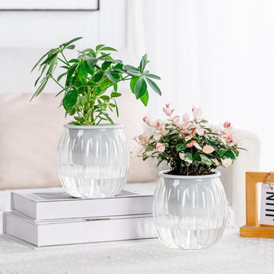 Plastic Flowerpot Self-Watering Planter Weather-Resistant UV Protection Automatic Watering System Plant Pot
