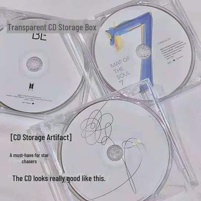 Cutie transparentă de depozitare a CD-urilor: Capac de disc multifuncțional și protector pentru album.