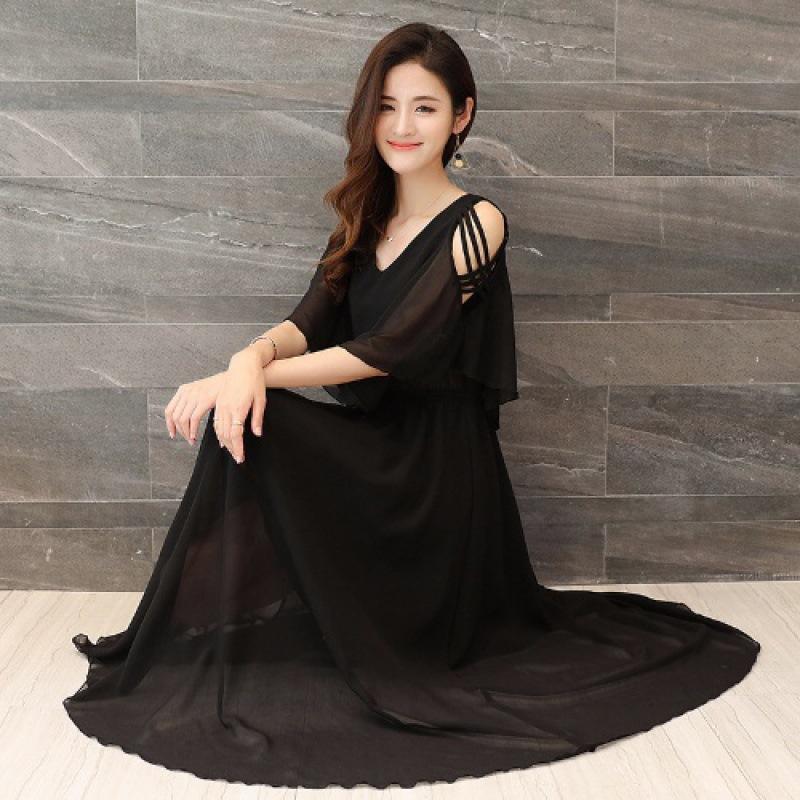 Dresses Summer Wear for Women Chiffon Sexy Expansion Skirt Woman Dress Vestido De Mujer Femme Robe