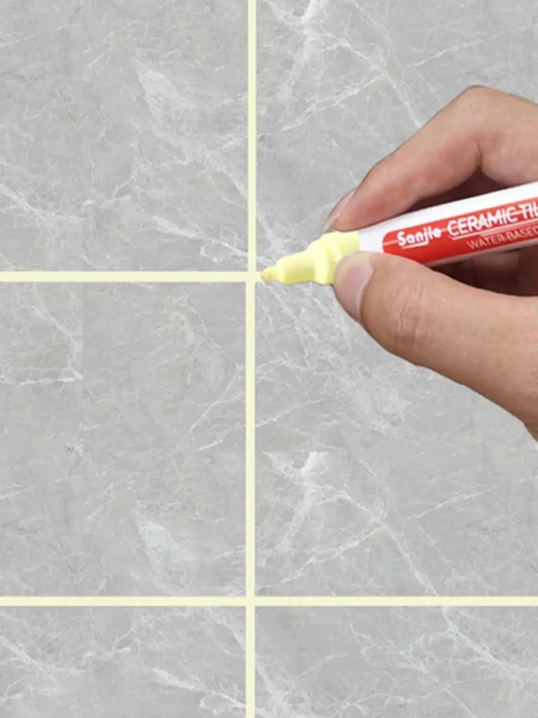 1PC Ceramic Tile Bathroom Wall Floor Tile Gap Color Repair Anti-mildew Waterproof Whiteboard Color Repair Pen