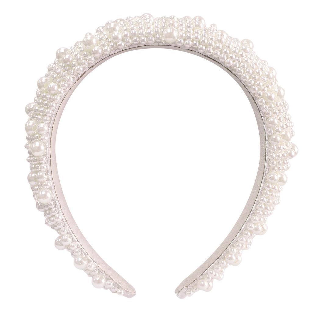 2026 Fashion Bride Bachelor Party, Bride Pearl Crystal Shoulder Strap Veil Headband Ribbon