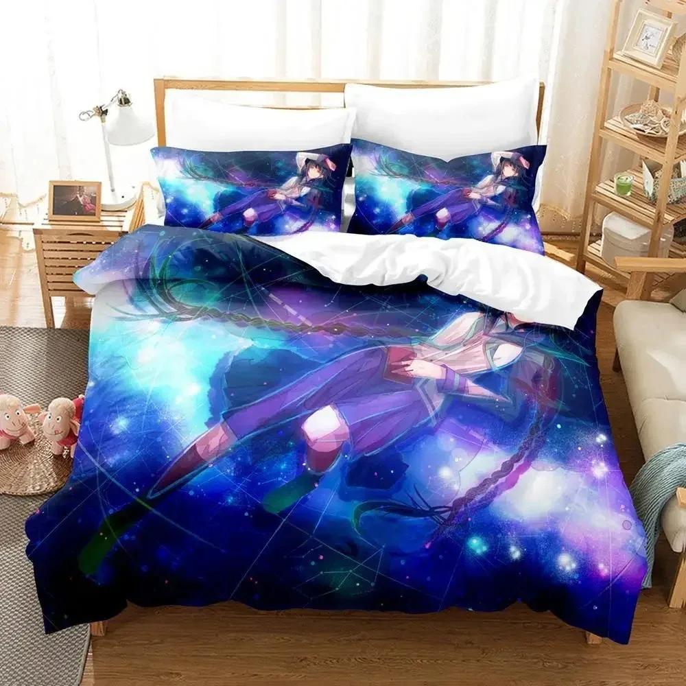 Neues Bungaku Shoujo Bettwäscheset Einzelbett Twin Full Queen King Size Bettset Erwachsene Kind Schlafzimmer Bettbezugsets Kawaii Bettlaken-Set