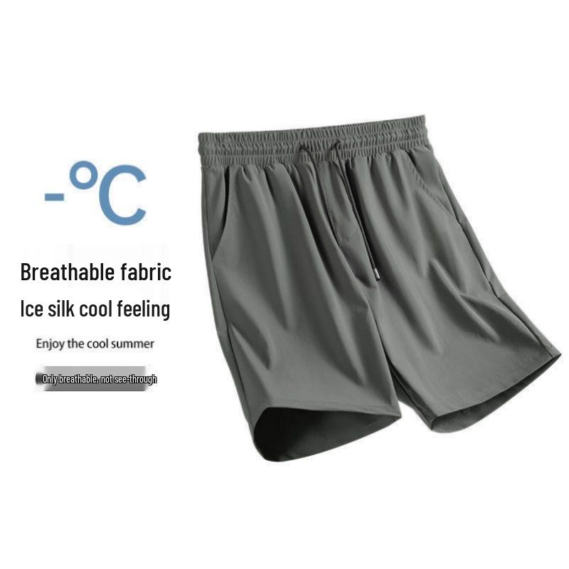

Американская рабочая одежда Мужские быстросохнущие пляжные шорты из ледяного шелка: Летний Повседневный Тренд. 2XL (155-175 kg) серый