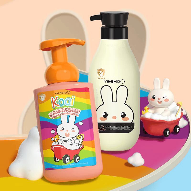 YEEHOO Baby Gentle 2-in-1 Shampoo & Bath Wash Set