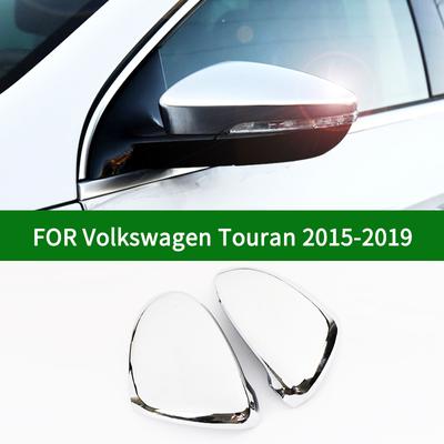 For Volkswagen VW Touran 2015- Car Side Rearview Mirror Cover Trim Accessories Chrome Silver Turn Signal Mirror 2016