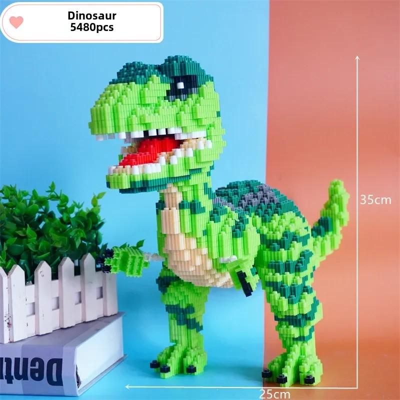 

Строительные блоки Dinosaur Overlord DIY Развивающие игрушки Маленькие гранулы Строительные блоки Детские игрушки