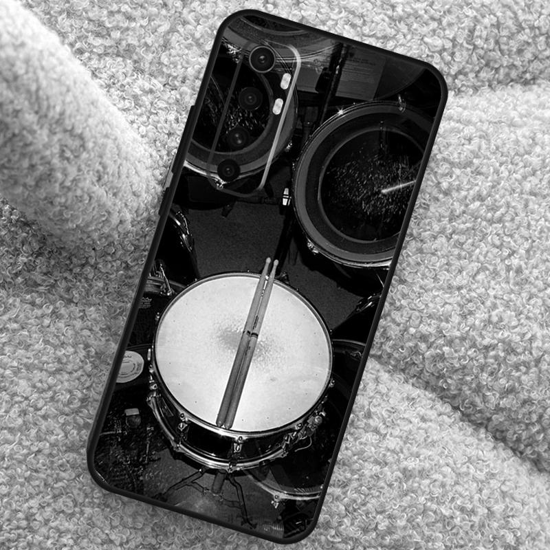 Musical Instrument Drum Case For Xiaomi 15 Ultra 14 13T 14T 15T 17 Pro Max  Cover For POCO X7 Pro X5 X6 F5 F6 F7 F8
