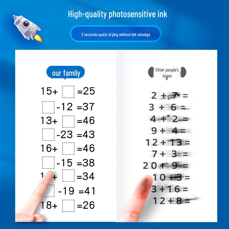 Math Arithmetic Fill-in-the-Blank Homework Stamp: 100 Classic Mistake Exercises