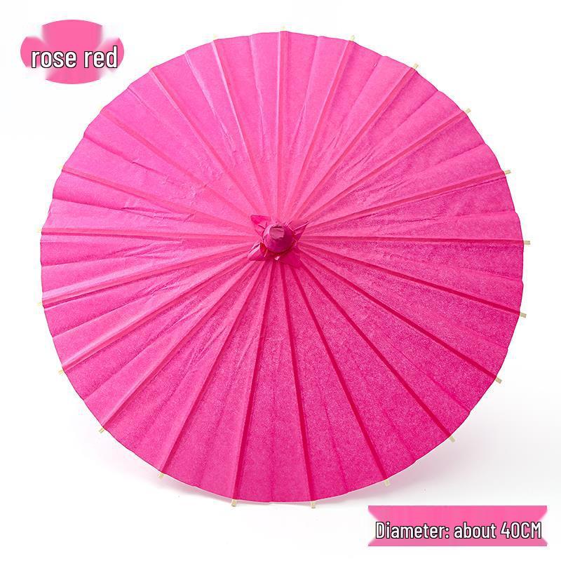 Handmade Children's Oil Paper Umbrella - Chinese Intangible Cultural Heritage, Small Flower Pattern, Ancient Style, Graffiti Material