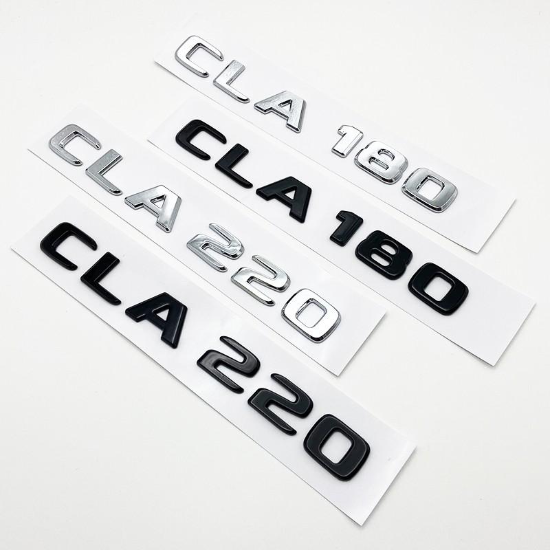 3D Letters CLA180 CLA200 CLA220 CLA250 CLA260 4Matic ABS Emblem for Mercedes Benz C118 Car Fender Trunk Rear Logo Sticker