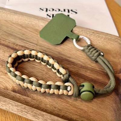 Laccetto Portacellulare Carino Decorazione da Appendere Può Essere Portato Corda Intrecciata Ciondolo Antipperdita Moda Cinturino Corto da Polso Fascia