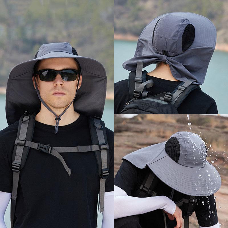 Chapeau Seau Pliable Pour Adultes Et Femmes - Taille Unique (tour De Tête 56-58 Cm) - Polyester - Bord Large 7 Cm - Protection Solaire, Pêche, Plage