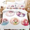 Pościel The Quintessential Quintuplets Pojedyncza Bliźniacza Pełna Queen King Size Zestaw Pościeli Aldult Kid Sypialnia Zestawy Poszwy na Kołdrę 3D Anime